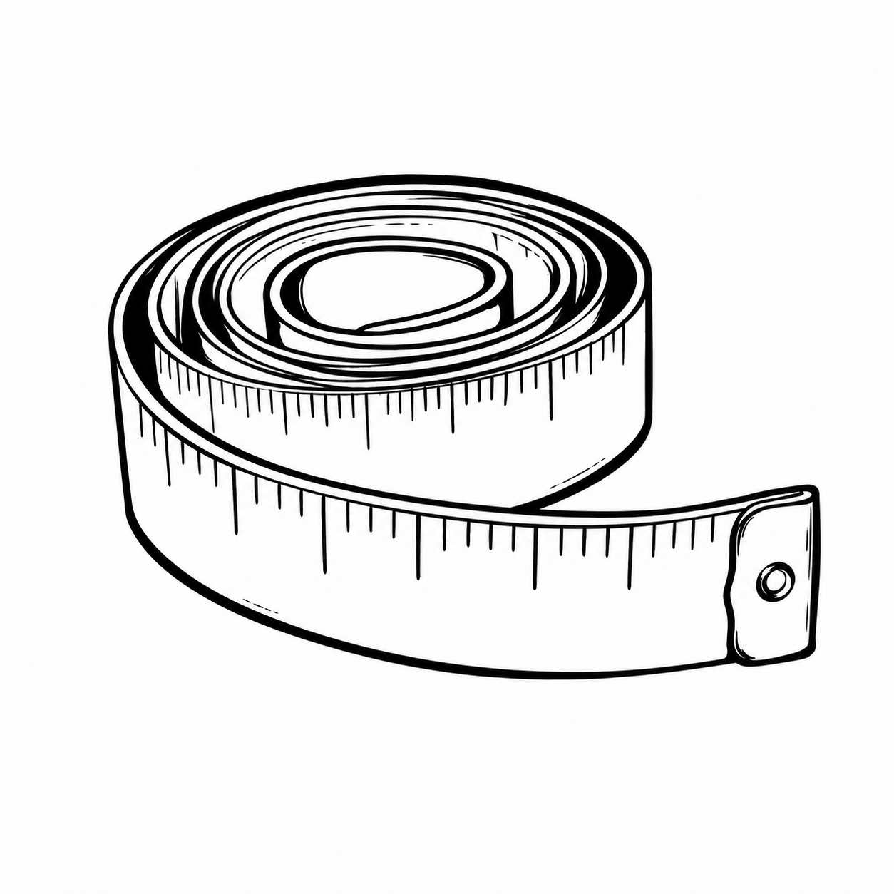 Illustration of a measuring tape