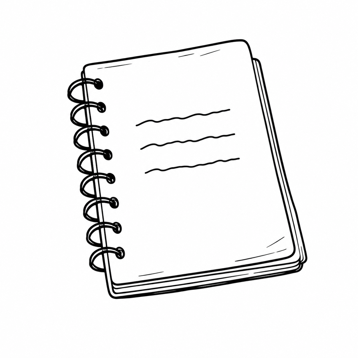 Illustration of a notebook