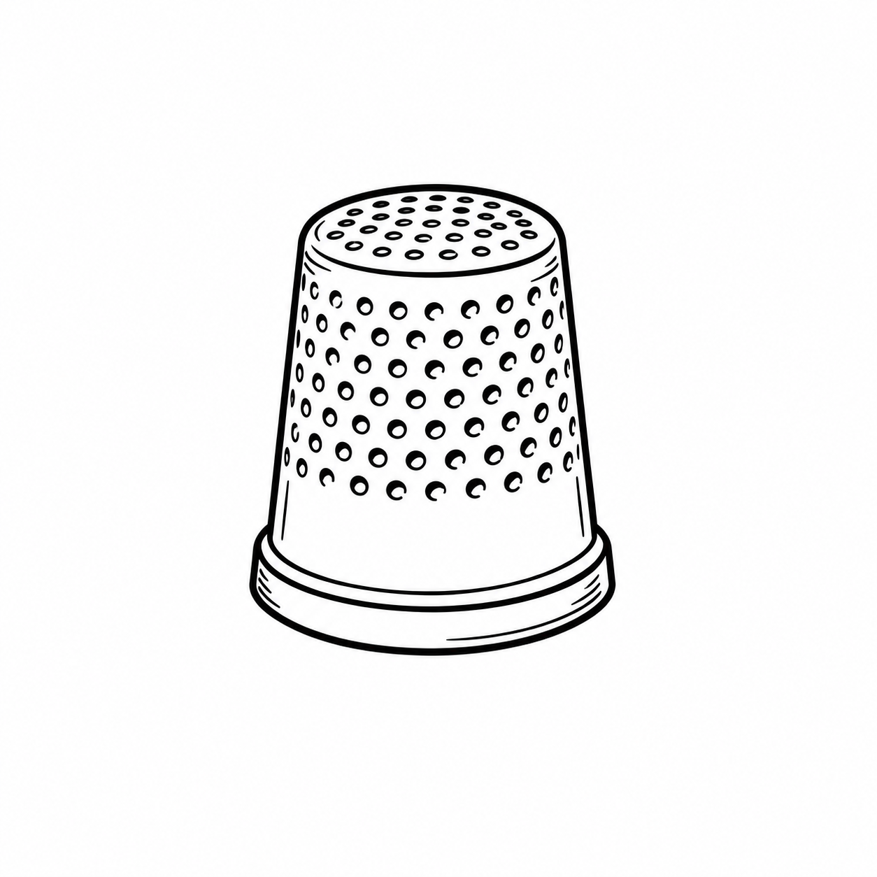 Illustration of a thimble